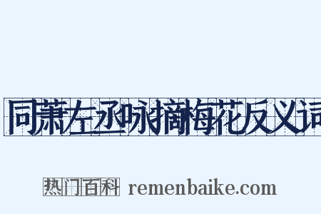 同萧左丞咏摘梅花反义词是什么意思的图片